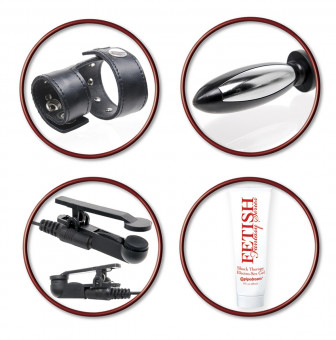 Набор для электростимуляции эрогенных зон  Deluxe Shock Therapy Travel Kit, Pipedream