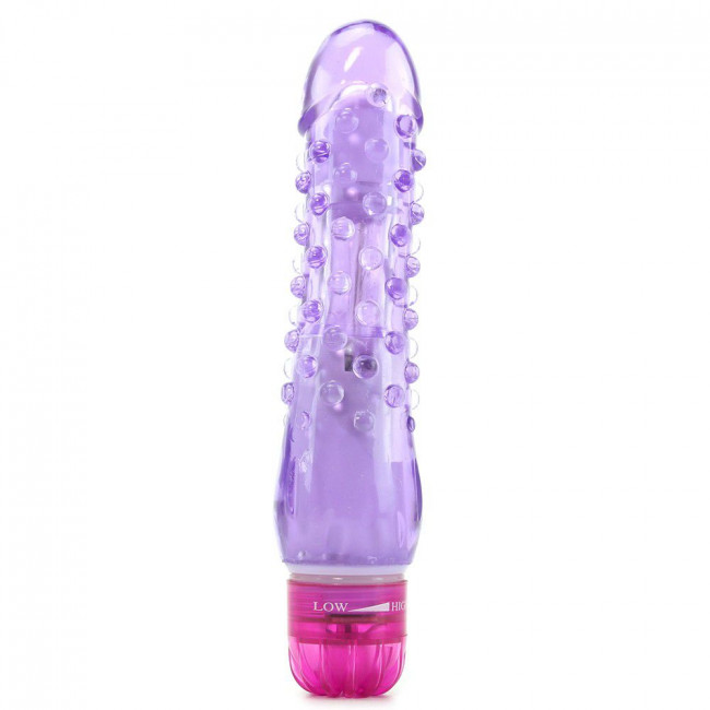 Вибратор с пупырышками Climax Gems - 16 см., Topco Sales Вибратор с пупырышками Climax Gems - 16 см., Topco Sales