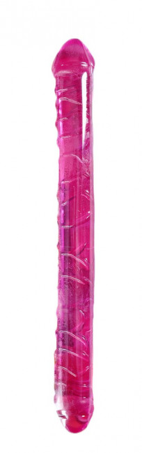 Розовый двухсторонний фалоимитатор - 30 см., Sextoy 2011