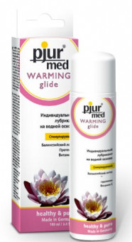 Стимулирующий лубрикант с экстрактом лотоса pjur MED Warming glide - 100 мл., Pjur