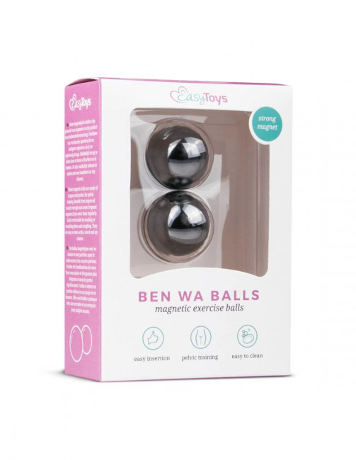 Темно-серые вагинальные шарики без сцепки Ben Wa Balls Темно-серые вагинальные шарики без сцепки Ben Wa Balls