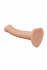 Телесный фаллос на присоске Silicone Bendable Dildo S - 17 см.
