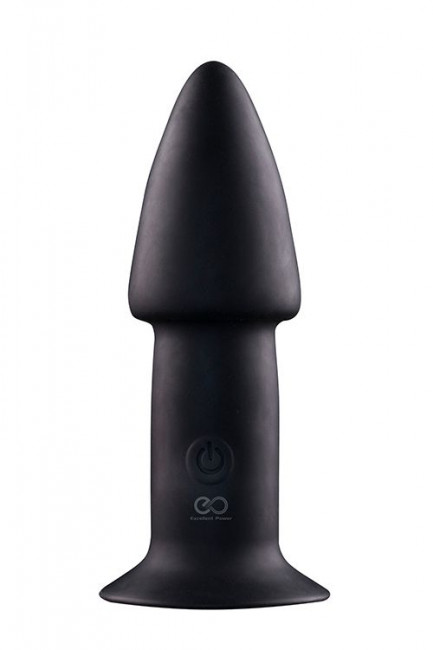 Черный анальный вибратор 5INCH RECHARGEABLE BUTTPLUG - 12,7 см., NMC