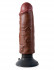 Коричневый вибратор 6" Vibrating Cock - 17,8 см., Pipedream