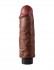 Коричневый вибратор 6" Vibrating Cock - 17,8 см., Pipedream