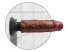 Коричневый вибратор 6" Vibrating Cock - 17,8 см., Pipedream