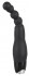 Чёрный анальный вибратор Vibrator with small balls - 22 см., Orion