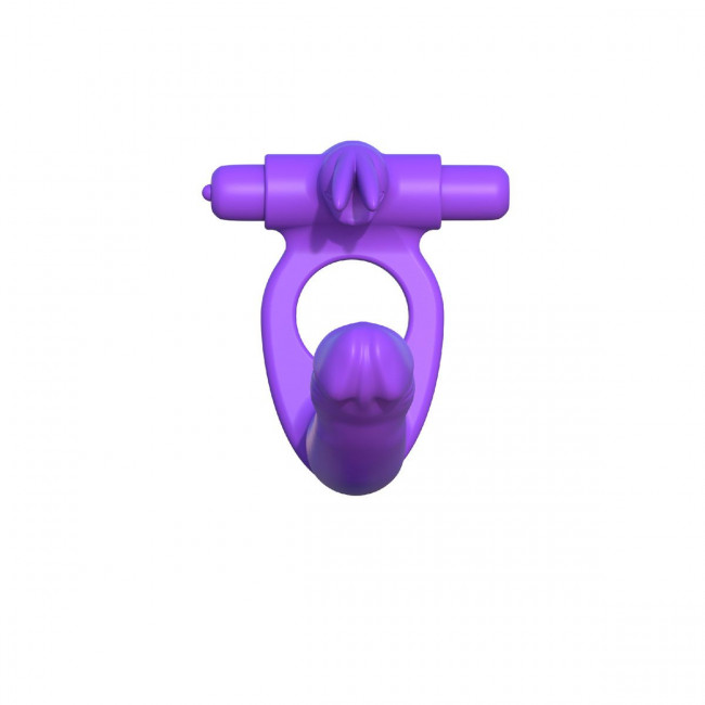 Эрекционное кольцо для двойного проникновения Silicone Double Penetrator Rabbit, Pipedream