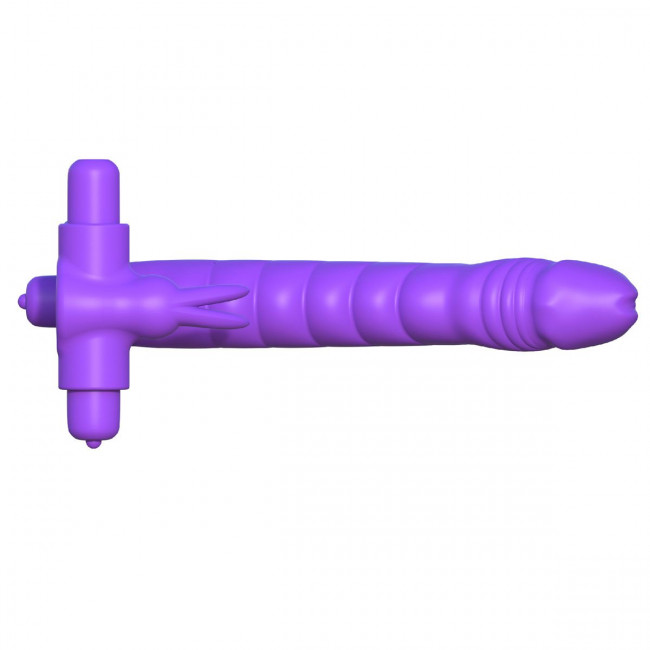 Эрекционное кольцо для двойного проникновения Silicone Double Penetrator Rabbit, Pipedream