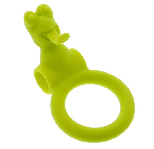 Зелёное эрекционное кольцо с вибрацией NEON FROGGY STYLE VIBRATING RING, Dream Toys