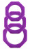 Набор из 3 фиолетовых эрекционных колец Octagon Rings 3 sizes , Shots Media BV