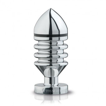 Металлическая анальная пробка Hector Helix Buttplug S - 10 см., MyStim