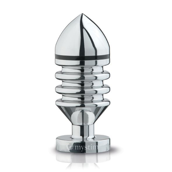 Металлическая анальная пробка Hector Helix Buttplug S - 10 см., MyStim