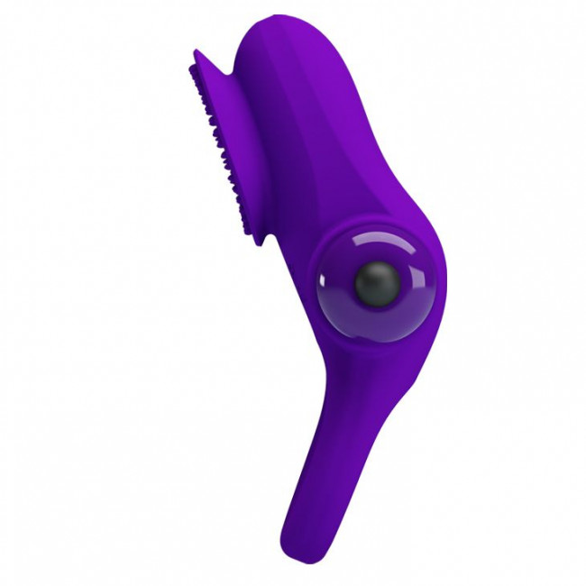 Фиолетовое эрекционное виброкольцо в клиторальной щеточкой Vibrant Penis Ring II Фиолетовое эрекционное виброкольцо в клиторальной щеточкой Vibrant Penis Ring II