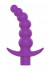 Фиолетовая вибрирующая анальная елочка Sweet Toys - 10,8 см., Bior toys