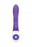 Фиолетовый вибромассажёр The Beaded Rabbit с бусинами - 22 см., The Rabbit Company