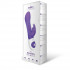 Фиолетовый вибромассажёр The Beaded Rabbit с бусинами - 22 см., The Rabbit Company