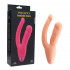 Телесный двойной вибратор INDULGENCE Rechargeable Insatiable Desire - 21 см. Телесный двойной вибратор INDULGENCE Rechargeable Insatiable Desire - 21 см.