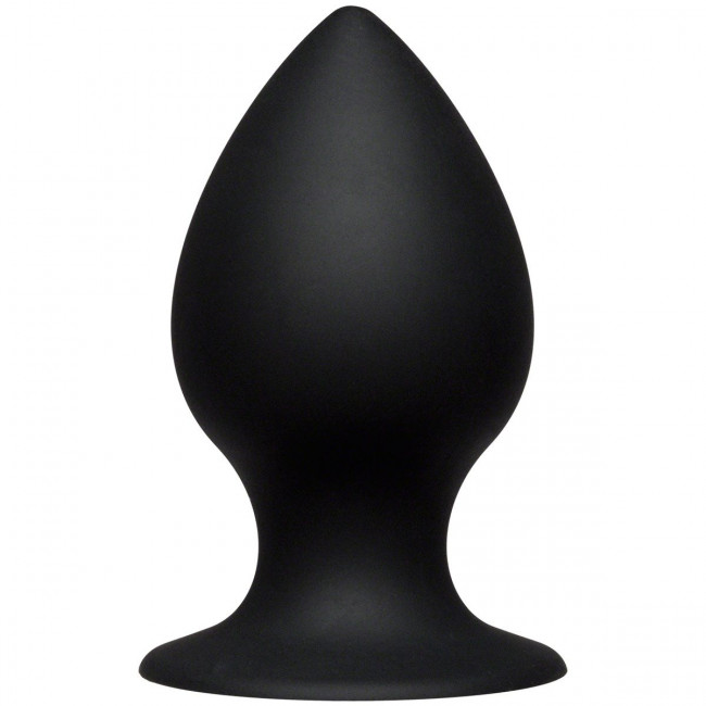 Чёрная анальная пробка Kink Ace Silicone Plug 4" - 10,16 см., Doc Johnson Чёрная анальная пробка Kink Ace Silicone Plug 4" - 10,16 см., Doc Johnson