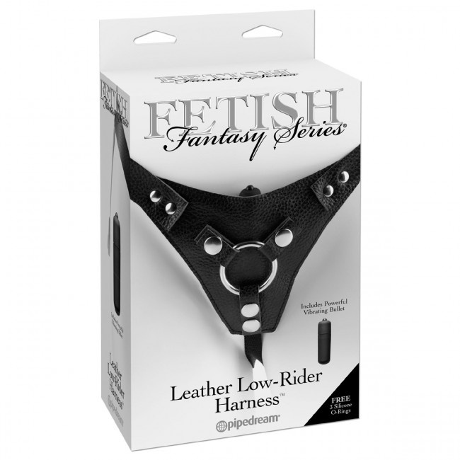 Женские трусики для крепления страпона Leather Low-Rider Harness, Pipedream Женские трусики для крепления страпона Leather Low-Rider Harness, Pipedream