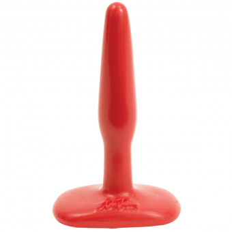 Красная тонкая анальная пробка Butt Plugs Smooth Classic Slim/Small - 10,5 см., Doc Johnson