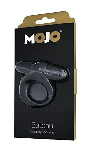 Чёрное эрекционное кольцо с виброэлементом MOJO BATEAU, Seven Creations Чёрное эрекционное кольцо с виброэлементом MOJO BATEAU, Seven Creations