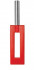 Красная шлёпалка Leather Gap Paddle - 35 см., Shots Media BV