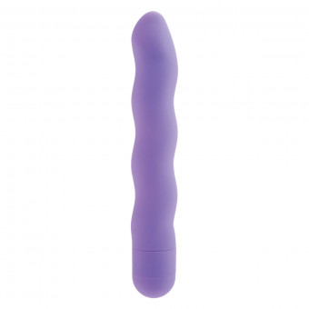 Сиреневый вибратор First Time Power Swirls Purple - 18,5 см., California Exotic Novelties