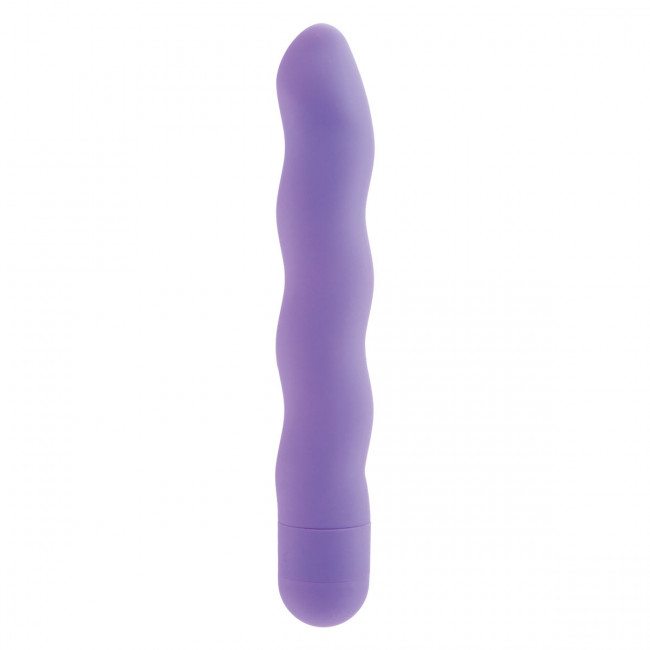 Сиреневый вибратор First Time Power Swirls Purple - 18,5 см., California Exotic Novelties