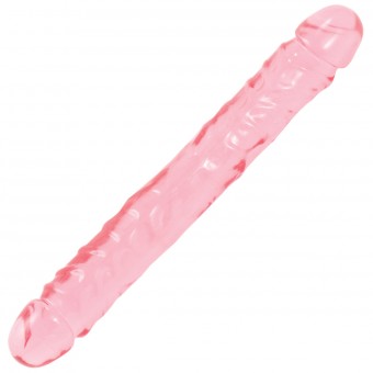 Двухсторонний гелевый фаллоимитатор Crystal Jellies 12" Jr. Double Dong - 30,5 см., Doc Johnson