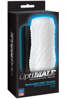 Прозрачный мастурбатор OPTIMALE Reversible ULTRASKYN Stroker Link Frost, Doc Johnson