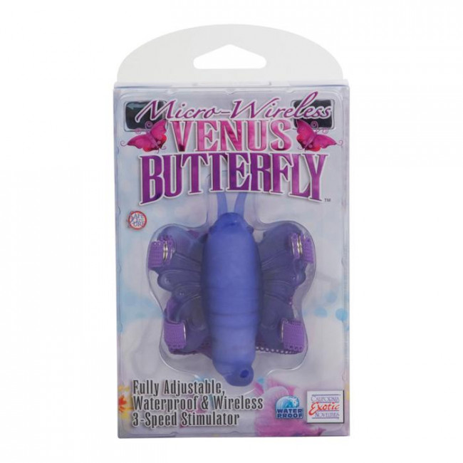 Фиолетовая вибробабочка на ремешках Micro Wireless Venus Butterfly, California Exotic Novelties Фиолетовая вибробабочка на ремешках Micro Wireless Venus Butterfly, California Exotic Novelties