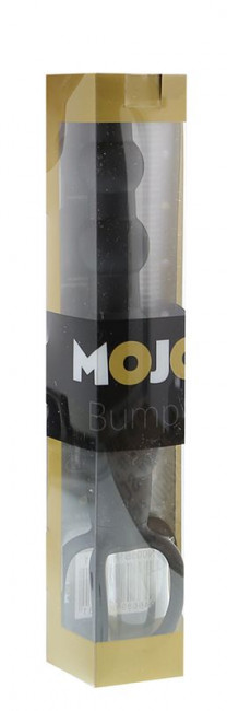 Черная ёлочка-насадка для двойного проникновения Mojo Bumpy - 15 см., Seven Creations Черная ёлочка-насадка для двойного проникновения Mojo Bumpy - 15 см., Seven Creations