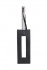 Чёрная кожаная шлёпалка-рамка Leather Gap Paddle - 36 см., Sitabella