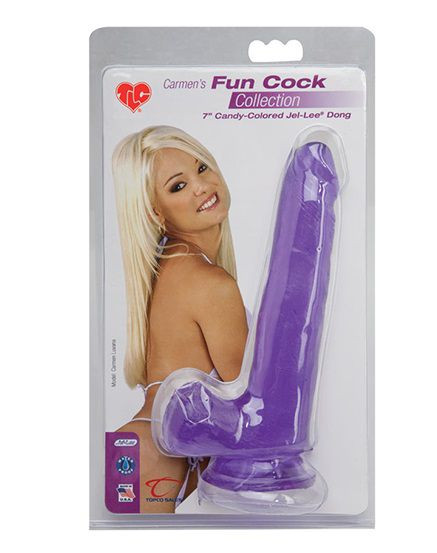 Гелевый фаллоимитатор на присоске TLC Carmen’s Fun Cock - 17,5 см., Topco Sales