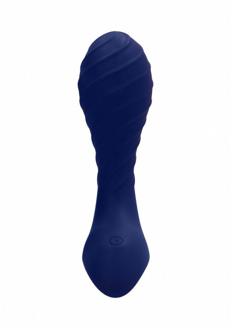 Синий анальный вибростимулятор Astor Anal Vibrator, Shots Media BV