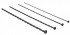 Набор из 4 черных стимуляторов уретры Spiral Screw Plug Set
