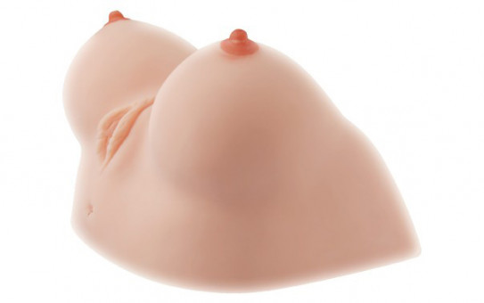 Полуторс Juliana Breast в виде груди с вибровагиной, KOKOS