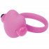 Розовое эрекционное виброкольцо с сердечком HEART BEAT COCKRING SILICONE, Toyz4lovers