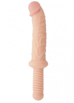 Реалистичный фаллоимитатор с ручкой BIGSTUFF DONG WITH HANDLE - 37 см., Dream Toys