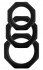 Набор чёрных эрекционных колец Octagon Rings 3 sizes (3 шт.), Shots Media BV