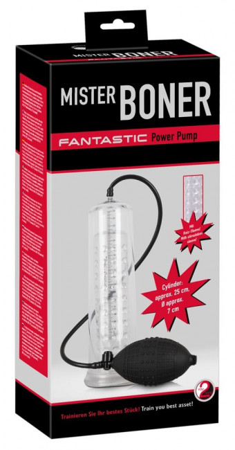 Помпа для пениса Mister Boner Fantastic - 22 см., Orion