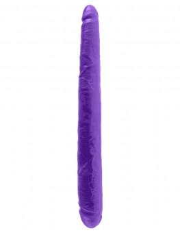 Фиолетовый двусторонний фаллоимитатор 16" Double Dillio - 40,6 см., Pipedream