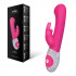 Розовый вибромассажёр The G-spot Rabbit с украшенной стразами рукоятью - 22 см., The Rabbit Company