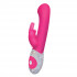 Розовый вибромассажёр The G-spot Rabbit с украшенной стразами рукоятью - 22 см., The Rabbit Company