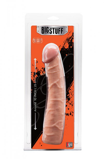 Телесный фаллос-гигант BIGSTUFF DONG 10INCH - 25 см., Dream Toys