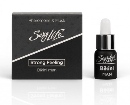 Мужские духи с феромонами для зоны бикини Strong Feeling - 5 мл., Парфюм престиж М