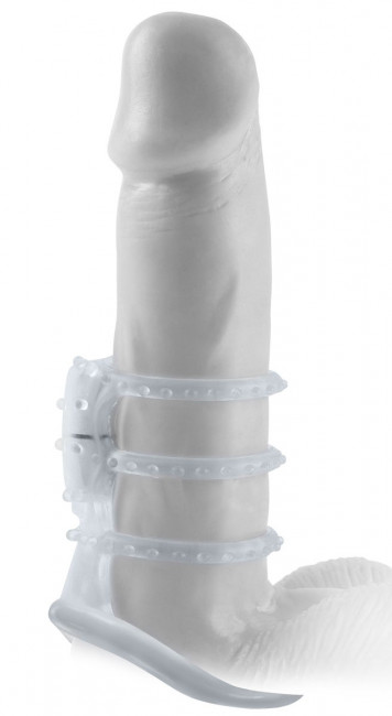 Прозрачная вибронасадка Vibrating Cock Cage - 7 см., Pipedream Прозрачная вибронасадка Vibrating Cock Cage - 7 см., Pipedream
