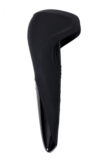 Чёрный нереалистичный мастурбатор с вибрацией Satisfyer Men Wand, Satisfyer