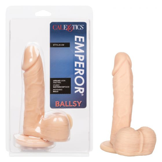 Телесный реалистичный фаллоимитатор Emperor Ballsy - 19 см., California Exotic Novelties